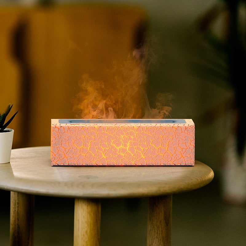 USB Aroma Diffuser with Colorful Flame Effect
