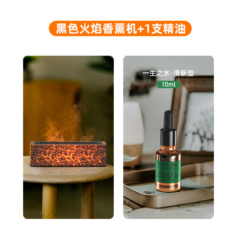 USB Aroma Diffuser with Colorful Flame Effect