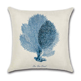 Linen Forest Fairy Tale throw pillow cover by AquaHaven Decor featuring woodland scene for cozy home decor.
