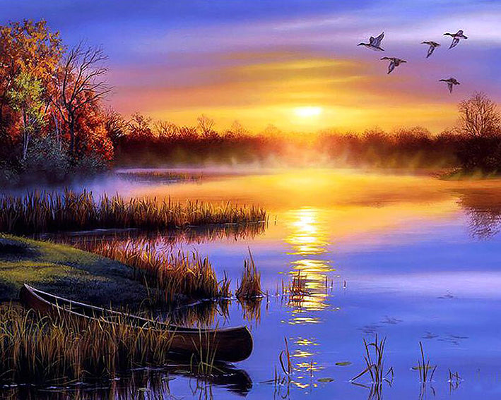 Sunset Over the Sea Diamond Painting Decor