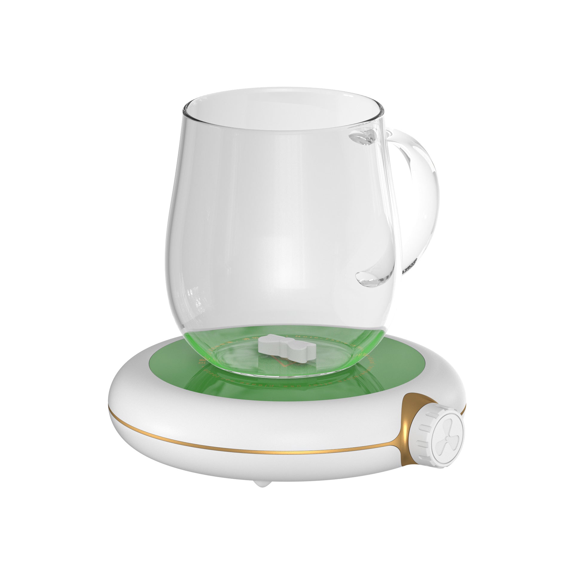 Upgraded Heated Stirring Mug Coaster for Office Use