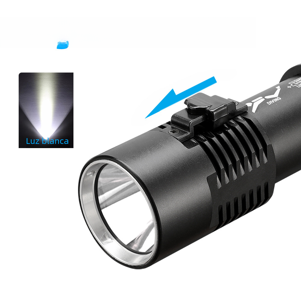 XHP70 High-Intensity Waterproof Flashlight with 26650 Battery