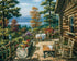 DIY digital oil painting of a landscape by AquaHaven Decor, 40x50 cm, featuring vibrant colors and detailed scenery.