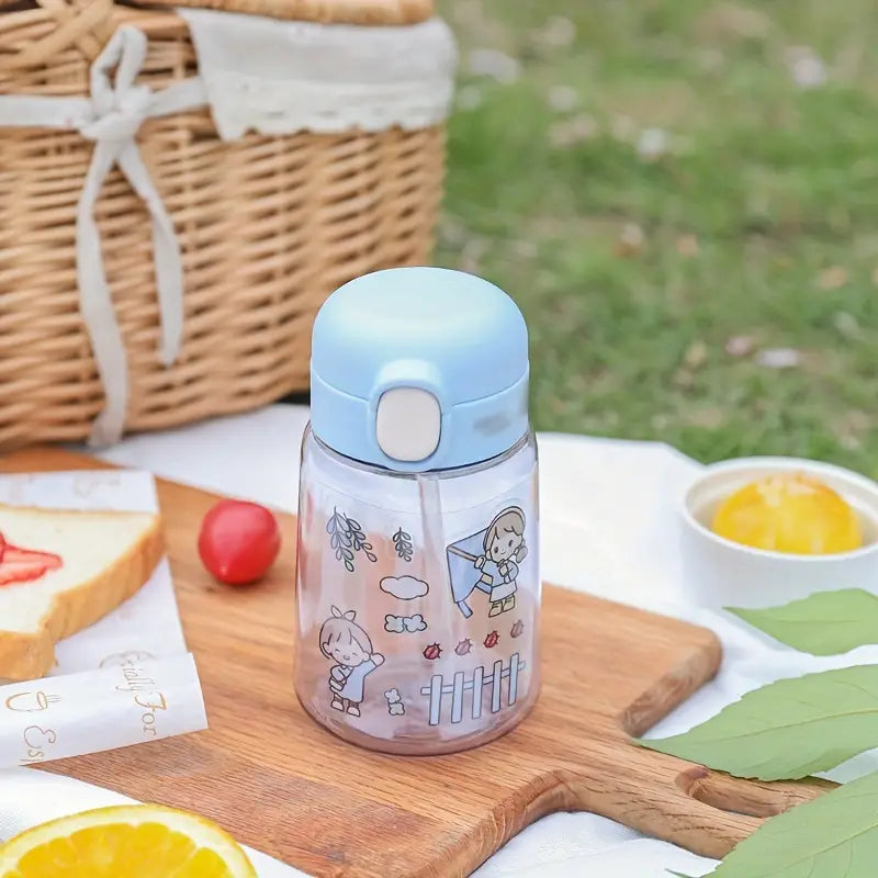 Water Bottle and Bouncing Plastic Cup for Outdoors