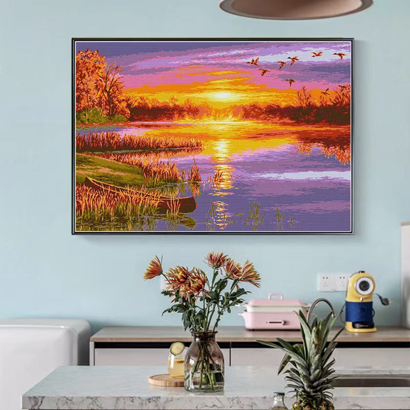 Sunset Over the Sea Diamond Painting Decor