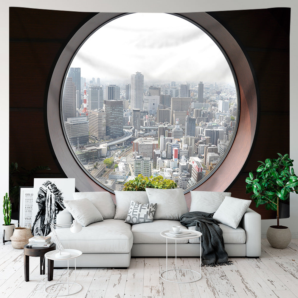 Fresh Scenic Printed Fabric for Room Makeover Background
