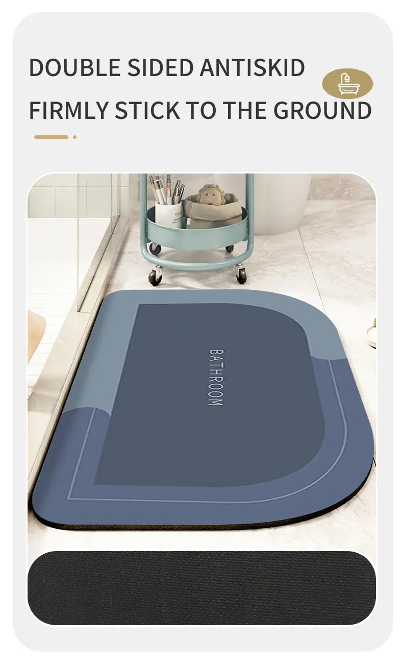 Absorbent Non-slip Diatom Mud Toilet Floor Mat