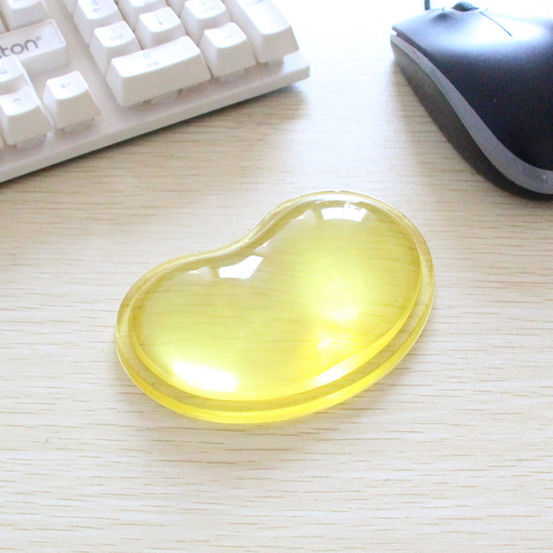 Heart-Shaped Crystal Silicone Wrist Mouse Pad for Office