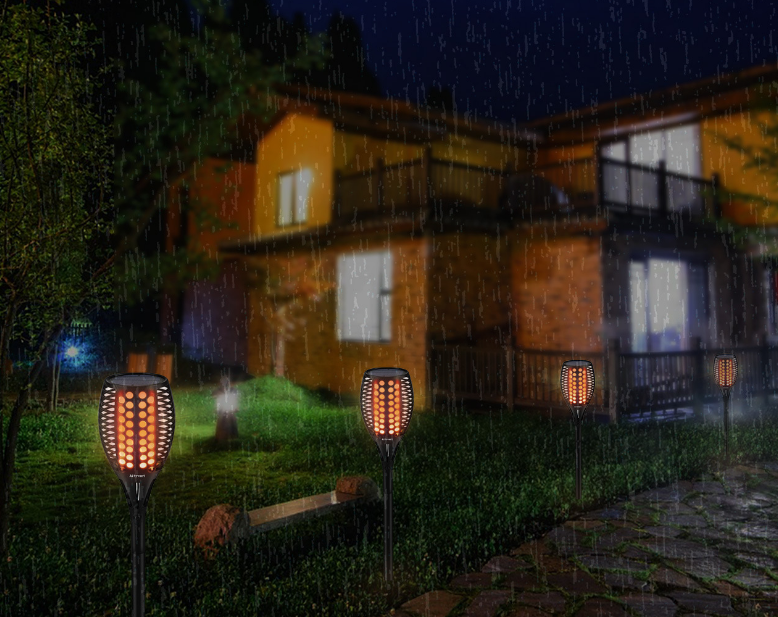 Solar LED Outdoor Flame Torch Landscape Light