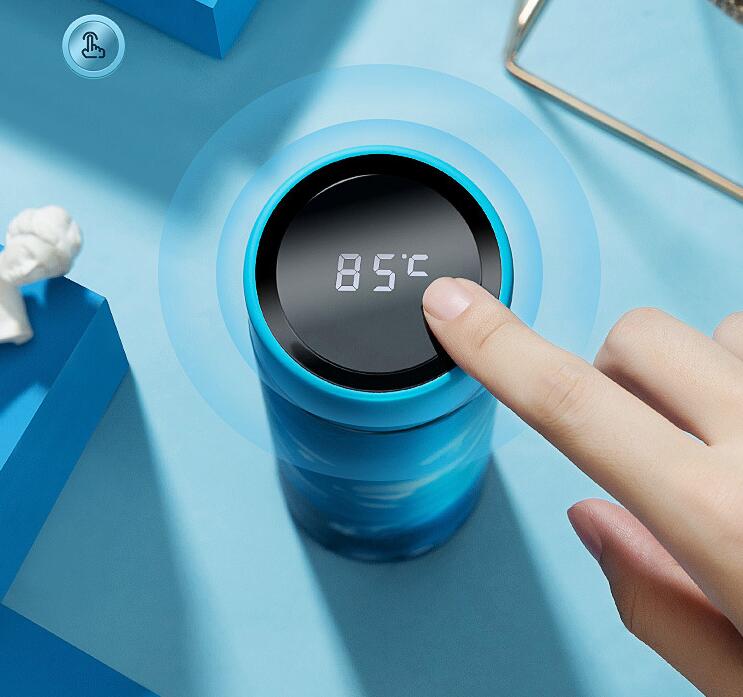 Smart Insulated Cup with Temperature Display, Stainless Steel