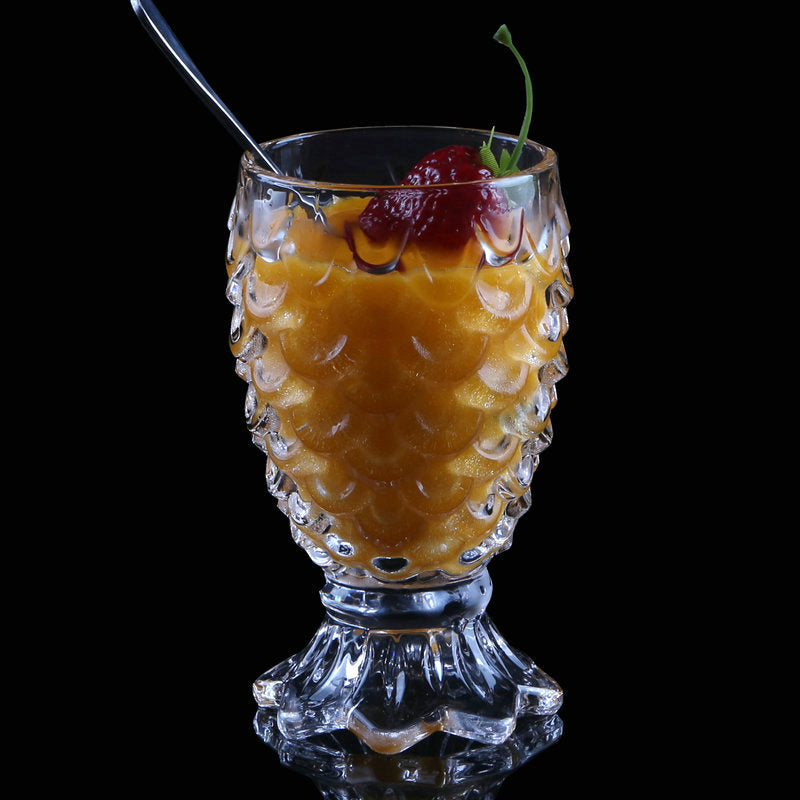 Mermaid Cup with Embossed Glass - Clear Juice Cup