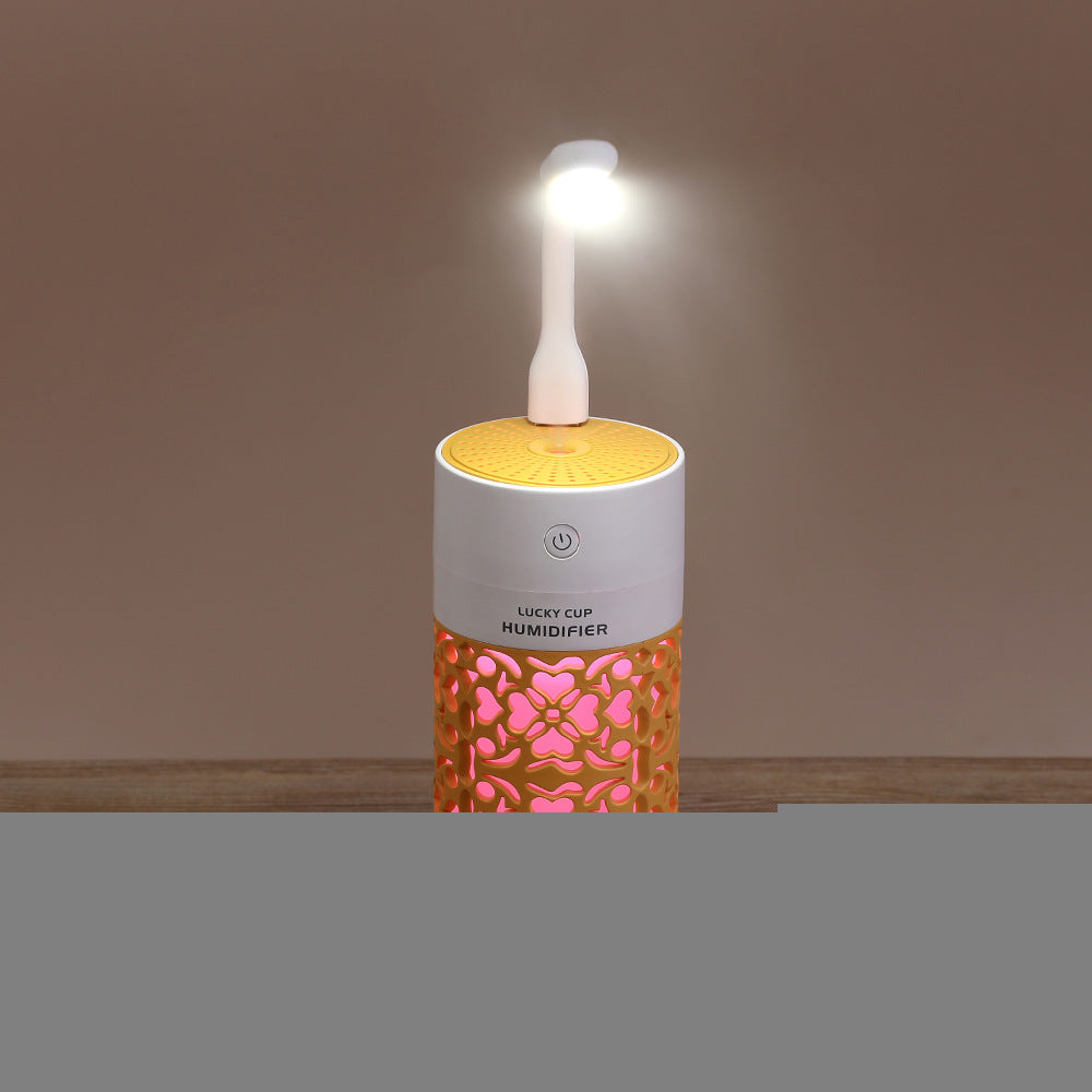 Mini 3-in-1 Fan Night Light USB Humidifier Aroma Diffuser