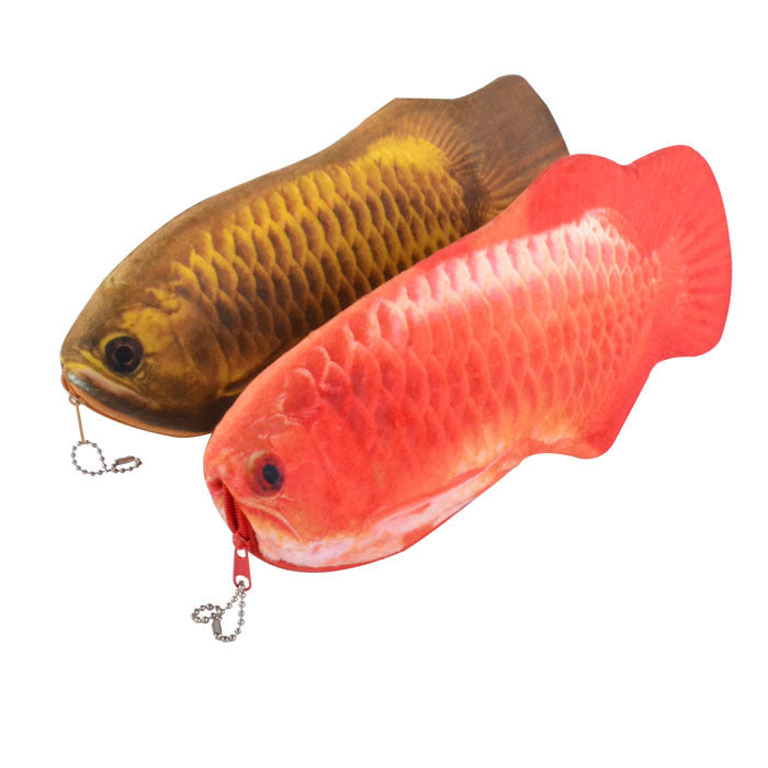 3D Goldfish Plush Pencil Case - Large Capacity Design