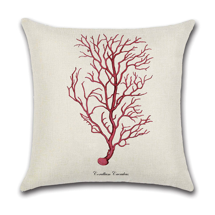 Linen Forest Fairy Tale throw pillow cover by AquaHaven Decor with nature-inspired forest design for home decor.