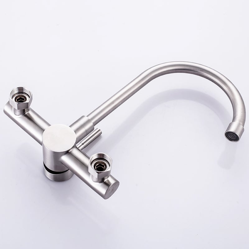 In-Wall Sink Faucet with Double Holes