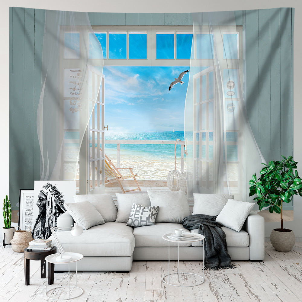 Fresh Scenic Printed Fabric for Room Makeover Background