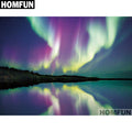 5D DIY Diamond Painting of Aurora Landscape Decor