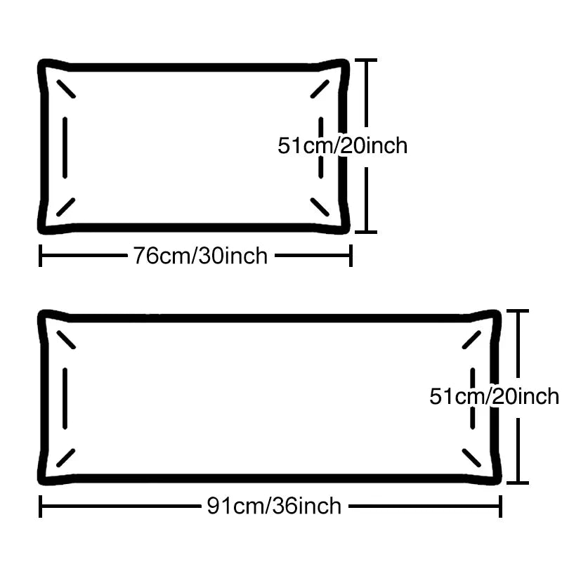 Soft Satin Pillowcases - Set of 2 (Pillow Insert Not Included)