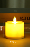 Dancing Flame White Candle with Electronic Features (One)