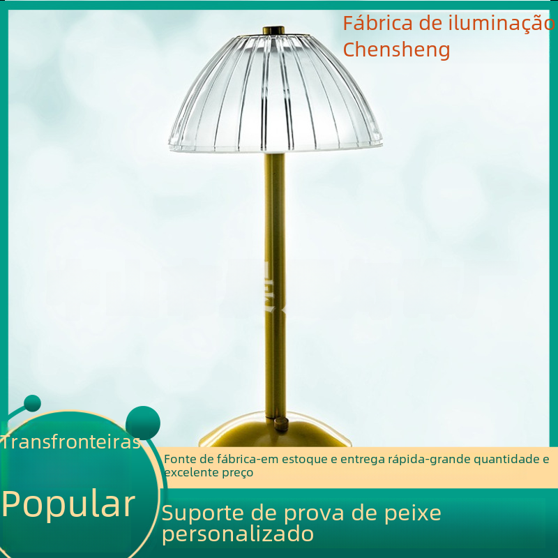 2023 Metallic LED Crystal Touch Table Lamp for Home