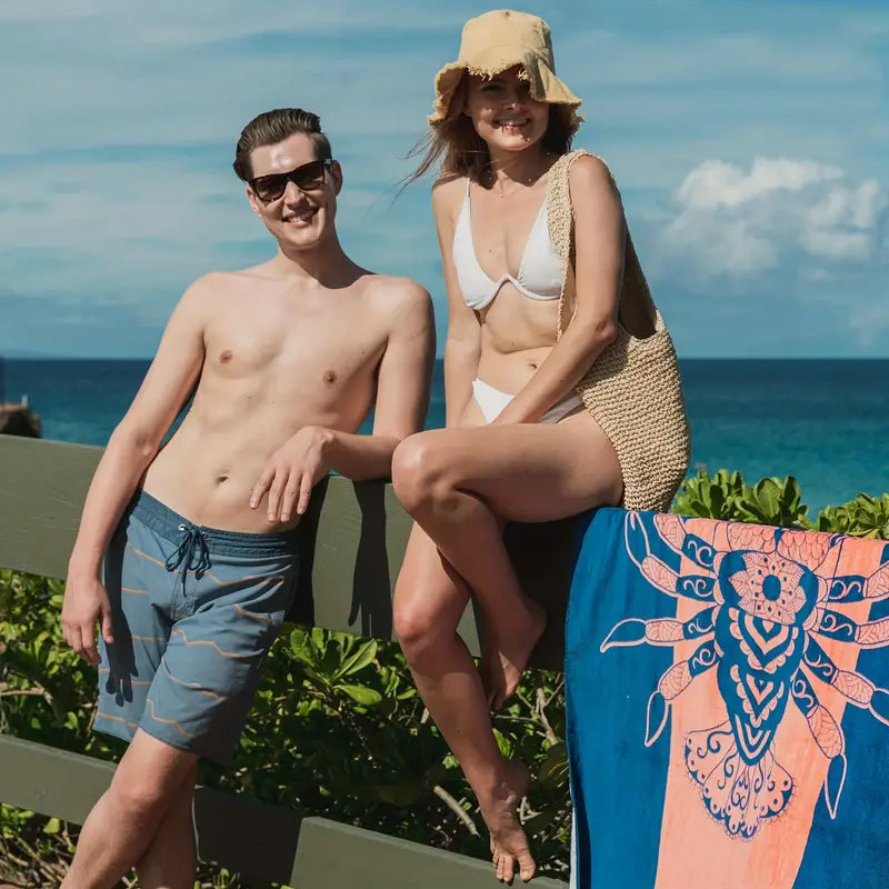 Blue Lobster Microfiber Beach Towel for Kids and Adults
