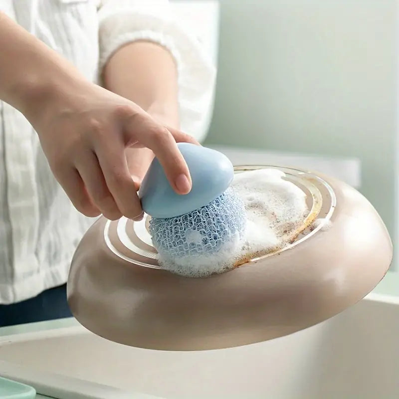 Multifunctional Cloud Nylon Dishwashing Brush (1pc)