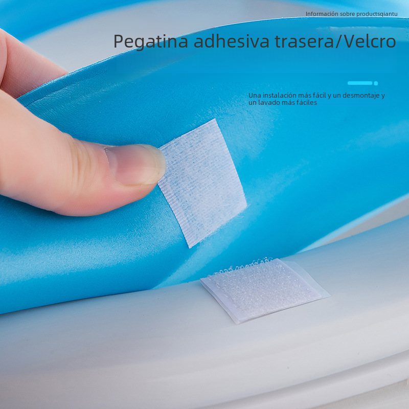 Thick EVA Waterproof Toilet Seat Cover, Adjustable Fit