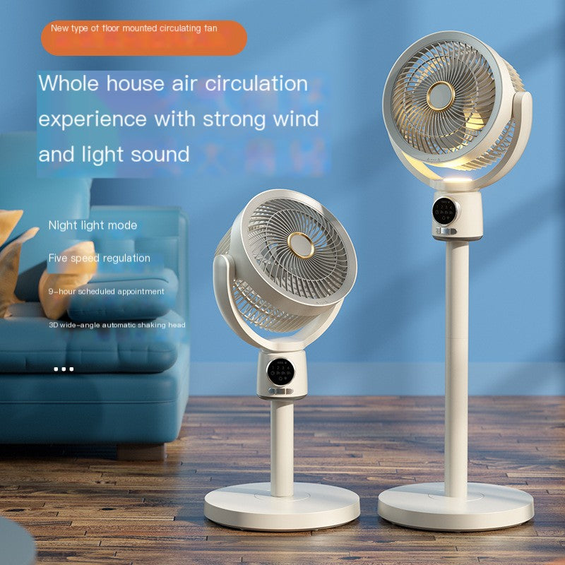 USB Rechargeable Air Circulation Floor Fan