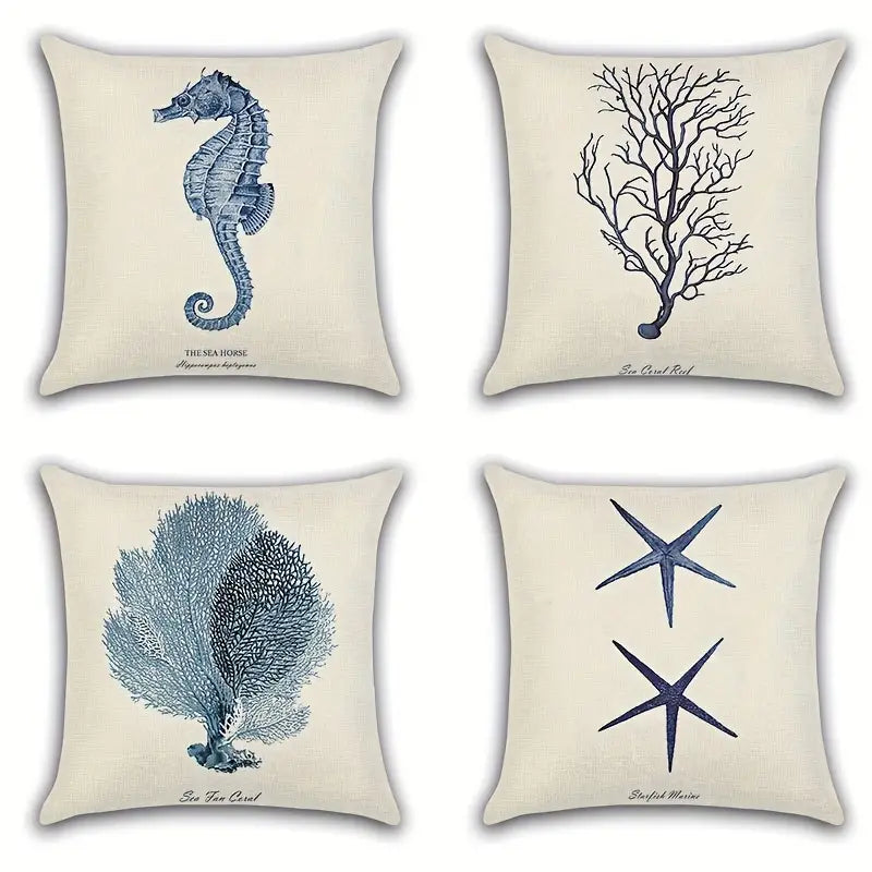 Linen Forest Fairy Tale Throw Pillow Cover for Home Decor
