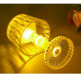 AquaHaven Decor creative night light illuminating a room, battery-powered with colorful, decorative design for cozy ambiance.