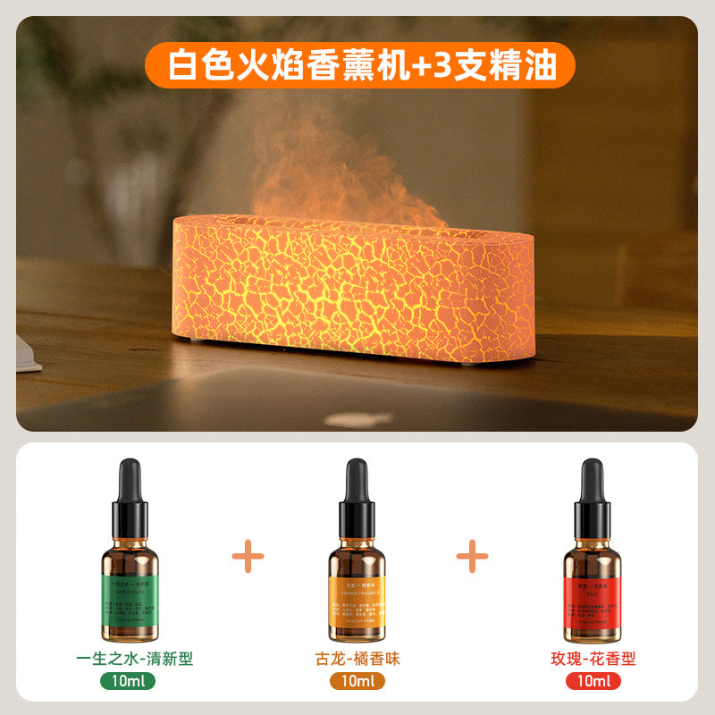 USB Aroma Diffuser with Colorful Flame Effect