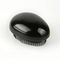 Smooth Black Plastic Egg Massage Hair Comb