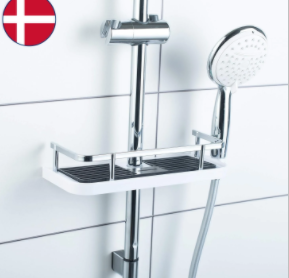 Multi-Functional Shower Shelf - White (Single Unit)