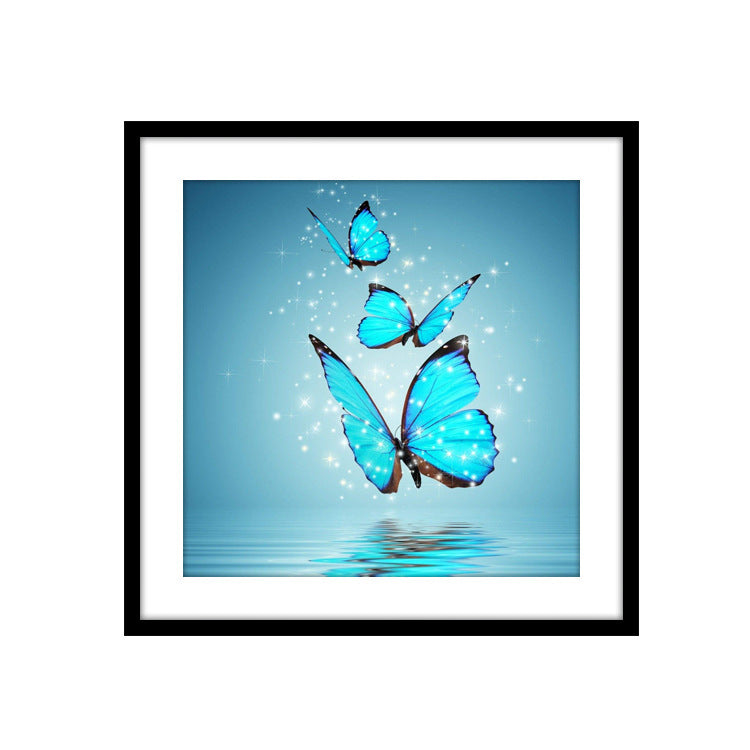 Blue Butterfly 5D DIY Diamond Painting for Decor