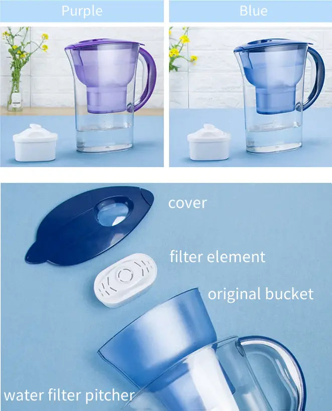 Home Water Filter Pitcher for Clean Coastal Living — 2.5L