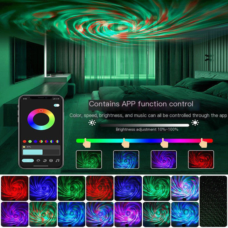 App-Controlled Star Projector with Rotating Lights
