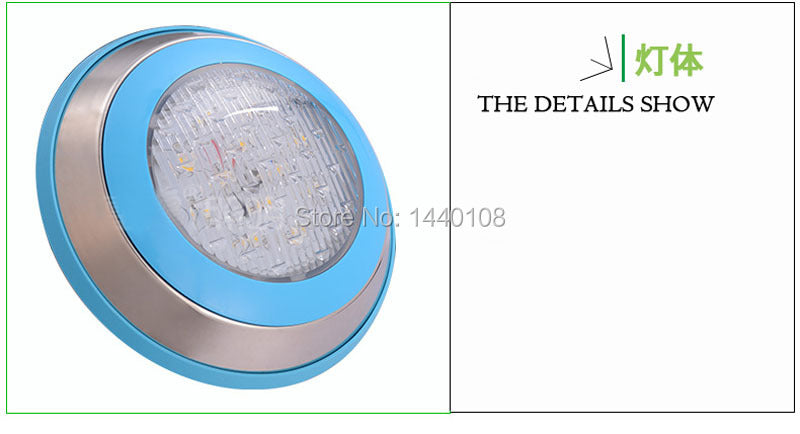 15W 230mm LED Pool Lights with Remote Control (5pcs)