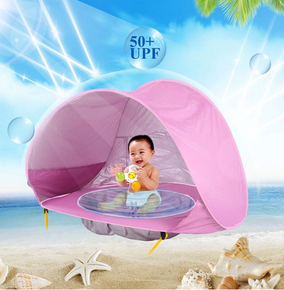 Automatic Pop-Up Kids Water Pool with Removable Tent