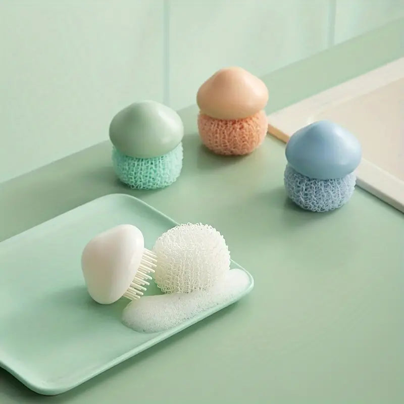 Multifunctional Cloud Nylon Dishwashing Brush (1pc)