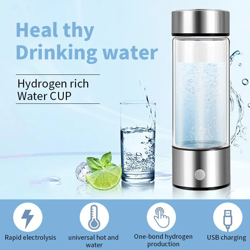 Coastal Home Alkaline Water Bottle — Hydrogen-Rich & Portable