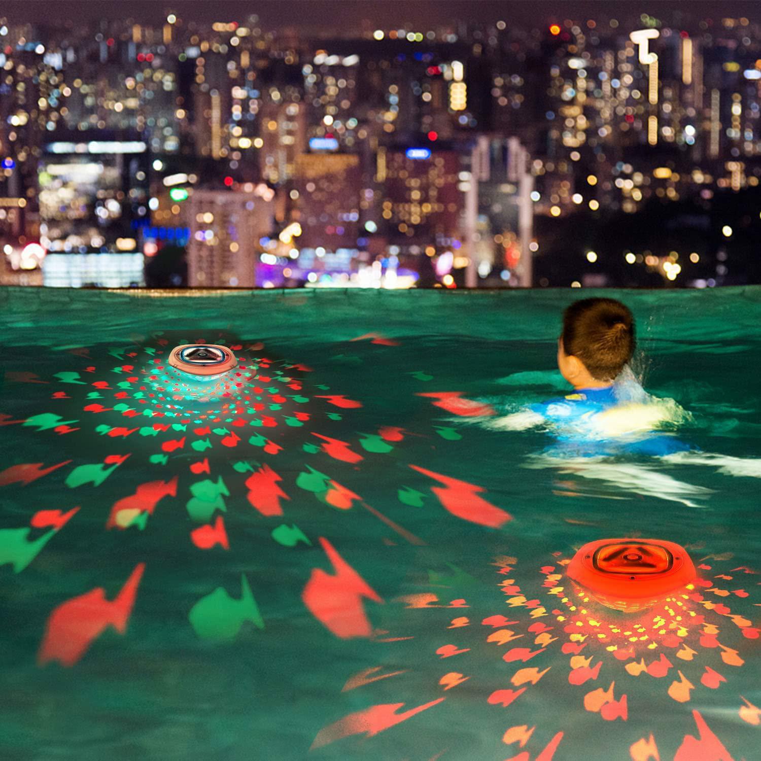 2022 Smart Colorful LED Fish Projector Pool Light