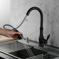 All Copper Rotatable Pull-Out Kitchen Faucet