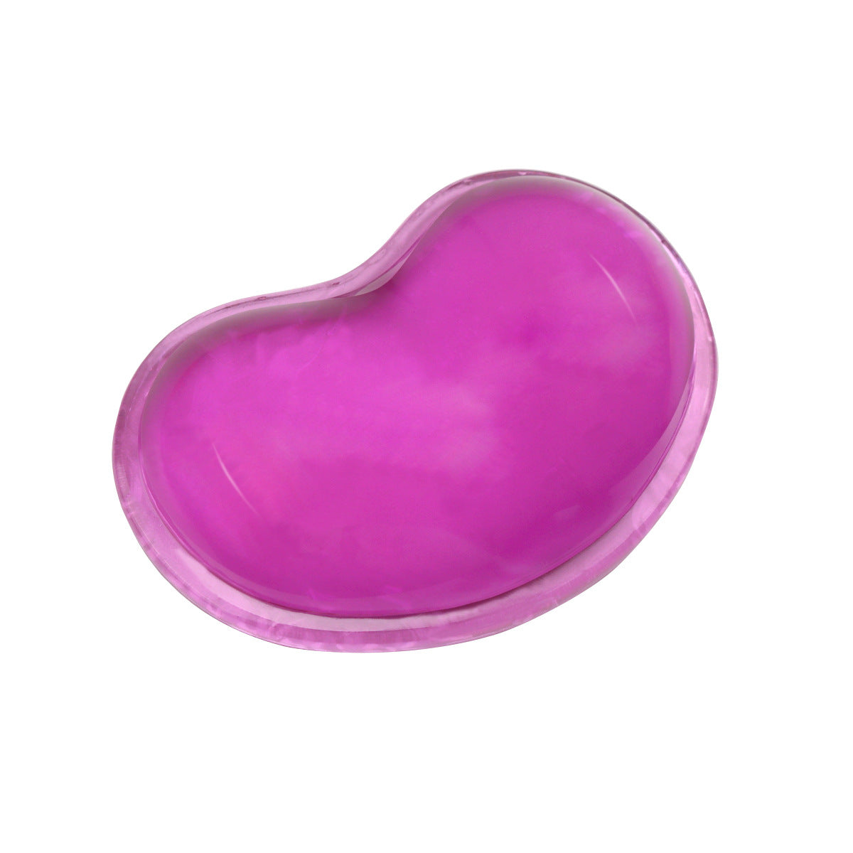 Heart-Shaped Crystal Silicone Wrist Mouse Pad for Office