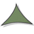AquaHaven Decor triangle waterproof shade sail providing outdoor sun and rain protection, installed under a clear sky.