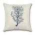 Linen Forest Fairy Tale throw pillow cover by AquaHaven Decor featuring woodland scene, ideal for cozy home decor.
