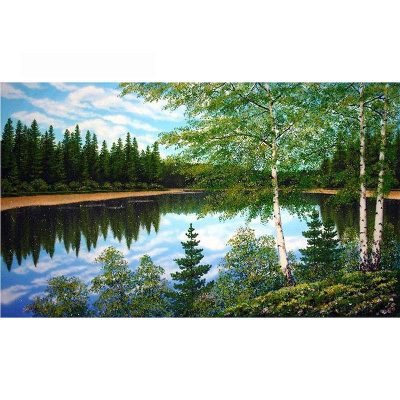 Water Tree Mosaic Diamond Painting Artwork