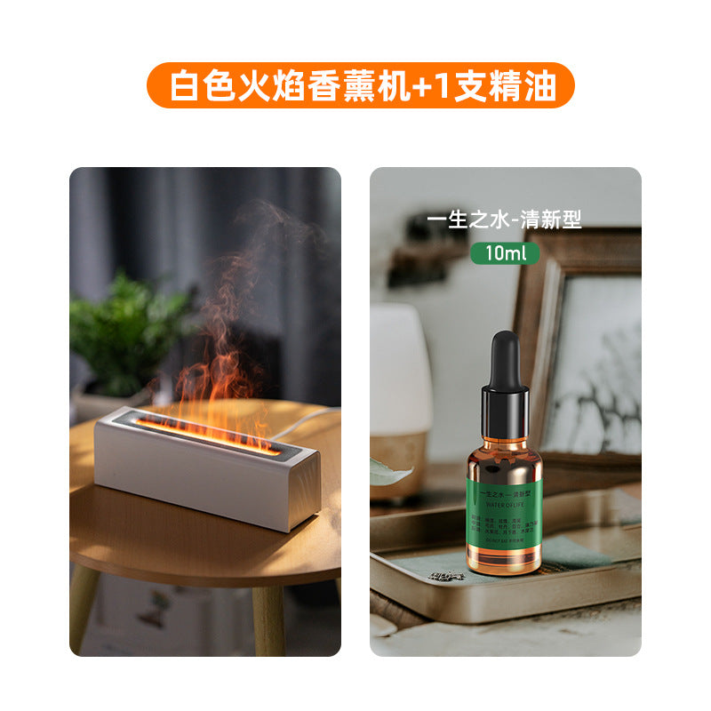 USB Aroma Diffuser with Colorful Flame Effect