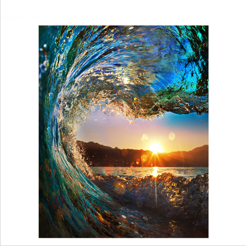 5D Diamond Painting - Ocean Waves Design