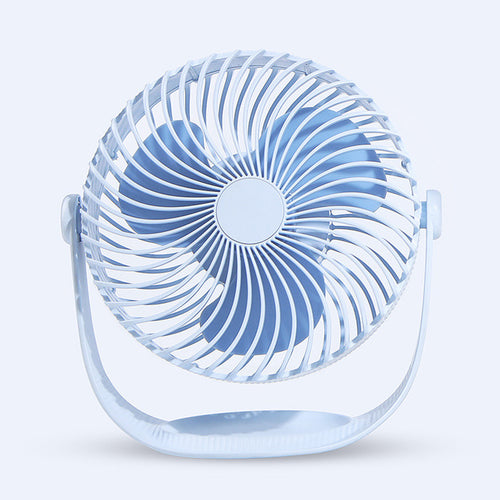 7-Inch Striped USB Rechargeable Mini Desktop Fan