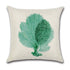 Linen Forest Fairy Tale throw pillow cover by AquaHaven Decor with woodland print for home decor accents